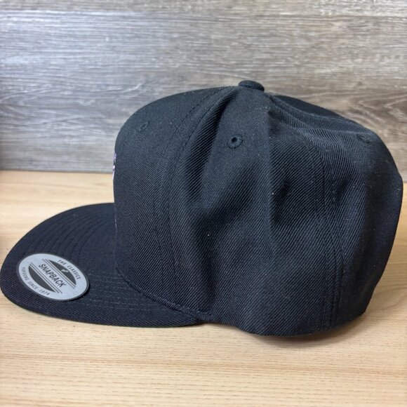 Selena Gomez Hat Cap Snap Back Black Purple Adjustable - Picture 4 of 9